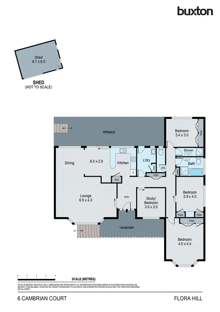 Floorplan of Homely house listing, 6 Cambrian Court, Flora Hill VIC 3550