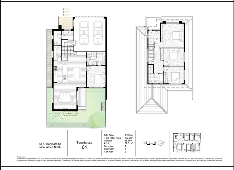 Floorplan of Homely townhouse listing, 5/75 Kenmare Street, Mont Albert North VIC 3129