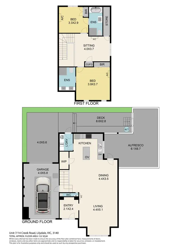 Floorplan of Homely townhouse listing, 7/14 Creek Road, Lilydale VIC 3140