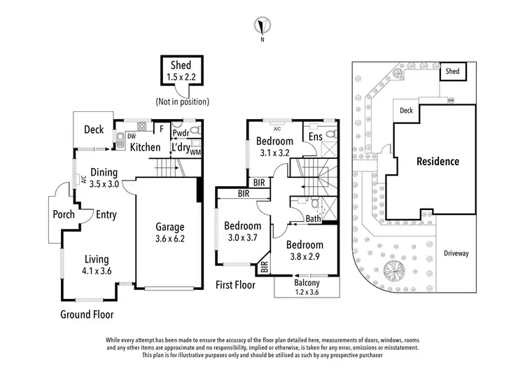 Floorplan of Homely townhouse listing, 31 Dalveen Road, Ivanhoe VIC 3079