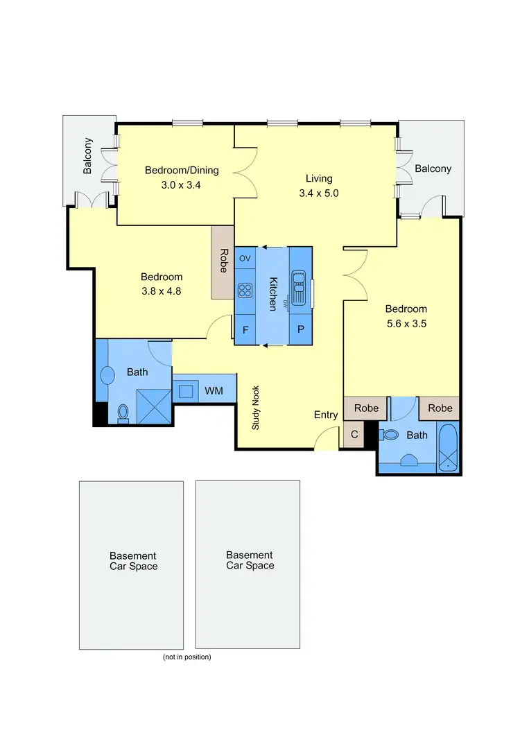 Floorplan of Homely apartment listing, 7/380 Toorak Road, South Yarra VIC 3141