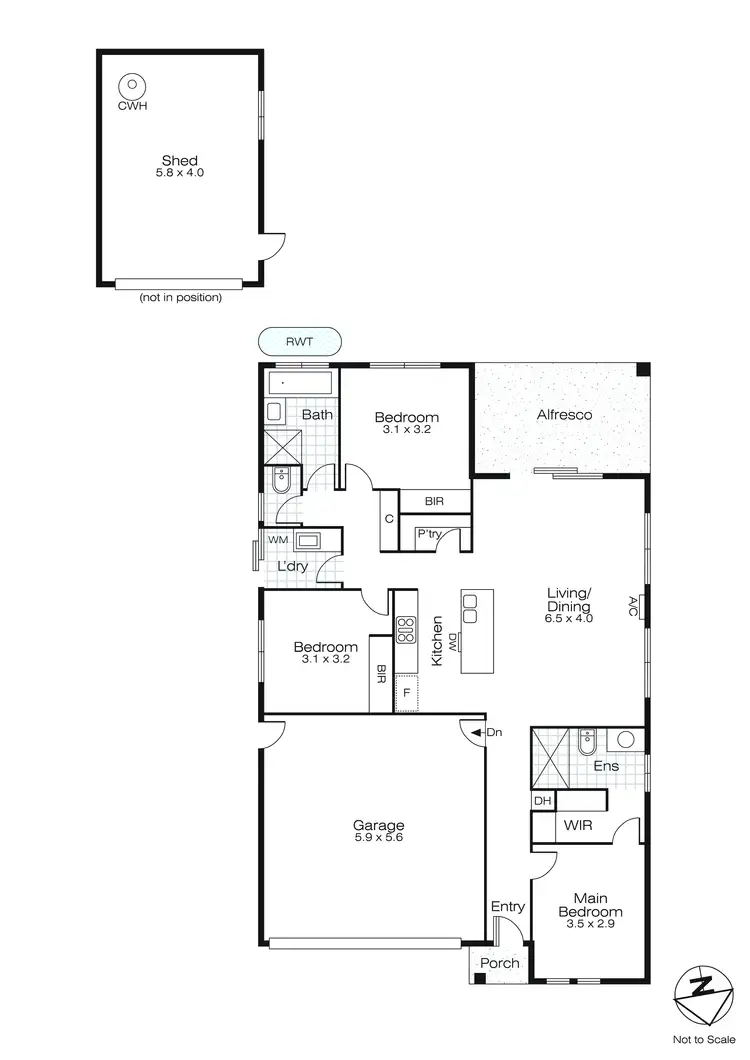 Floorplan of Homely house listing, 19 Grainger Parade, Lucas VIC 3350