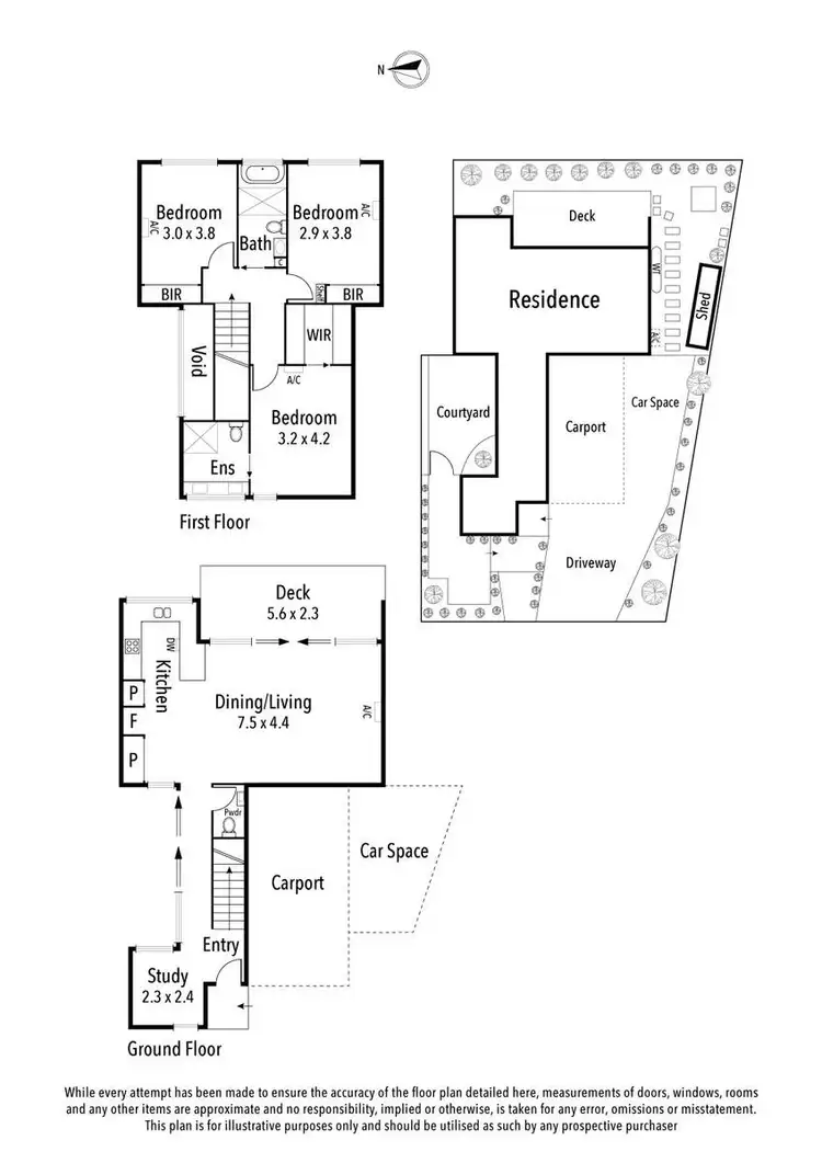 Floorplan of Homely house listing, 12 Elonera Avenue, Yallambie VIC 3085