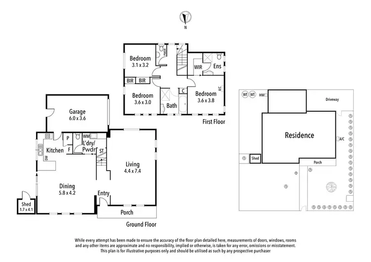 Floorplan of Homely townhouse listing, 49 Montgomery Street, Heidelberg Heights VIC 3081