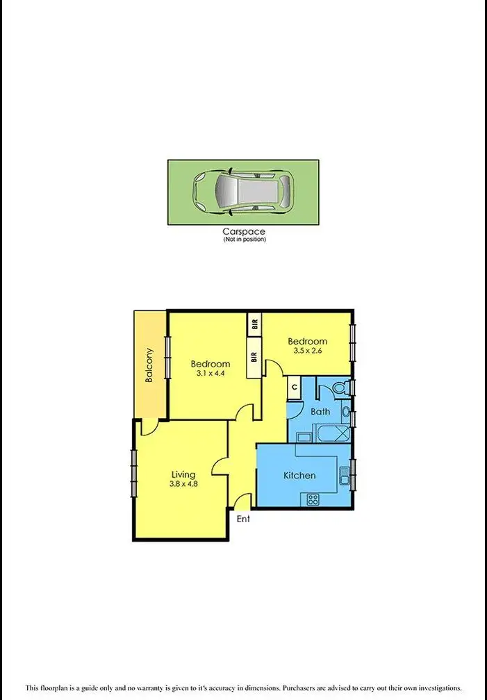 Floorplan of Homely apartment listing, 3/40 Victoria Street, Williamstown VIC 3016