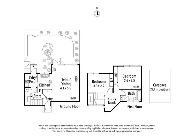 Floorplan of Homely townhouse listing, 4/14 Wynstay Crescent, Ivanhoe VIC 3079