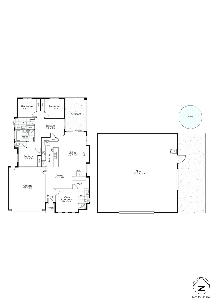 Floorplan of Homely house listing, 1091 Addington Road, Ascot VIC 3364