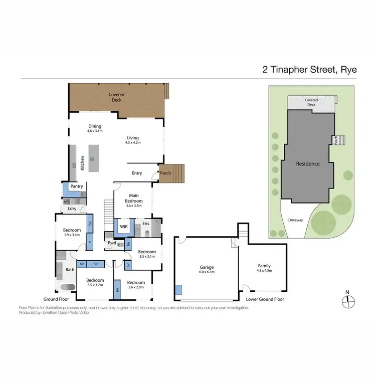 Floorplan of Homely house listing, 2 Tinapher Drive, Rye VIC 3941