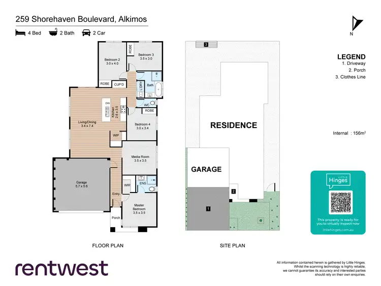 Floorplan of Homely house listing, 259 Shorehaven Blvd, Alkimos WA 6038