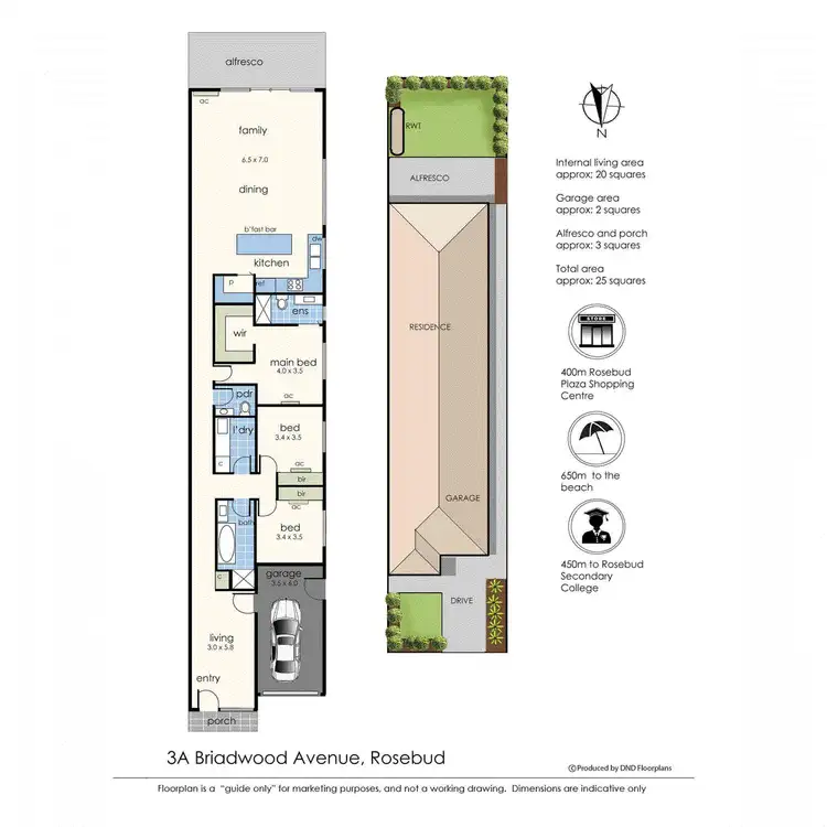 Floorplan of Homely house listing, 3A Braidwood Avenue, Rosebud VIC 3939