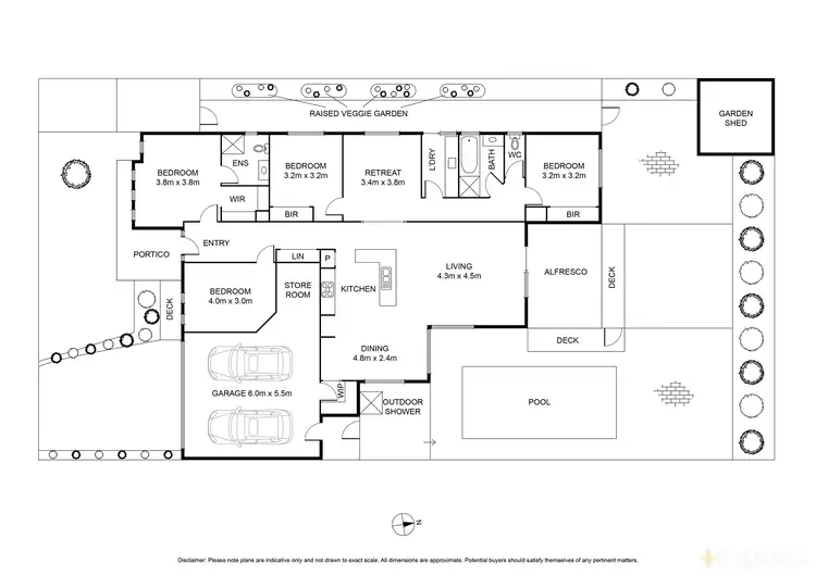 Floorplan of Homely house listing, 31 Curzon Drive, Ocean Grove VIC 3226