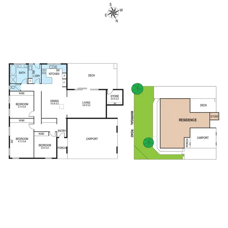 Floorplan of Homely unit listing, 30 Clifton Street, Bentleigh East VIC 3165
