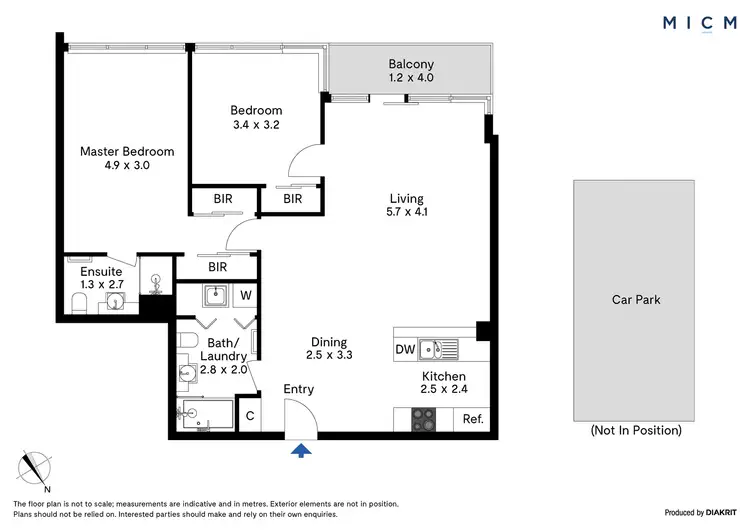 Floorplan of Homely apartment listing, 328/183 City Road, Southbank VIC 3006