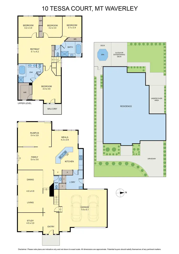 Floorplan of Homely house listing, 10 Tessa Court, Mount Waverley VIC 3149
