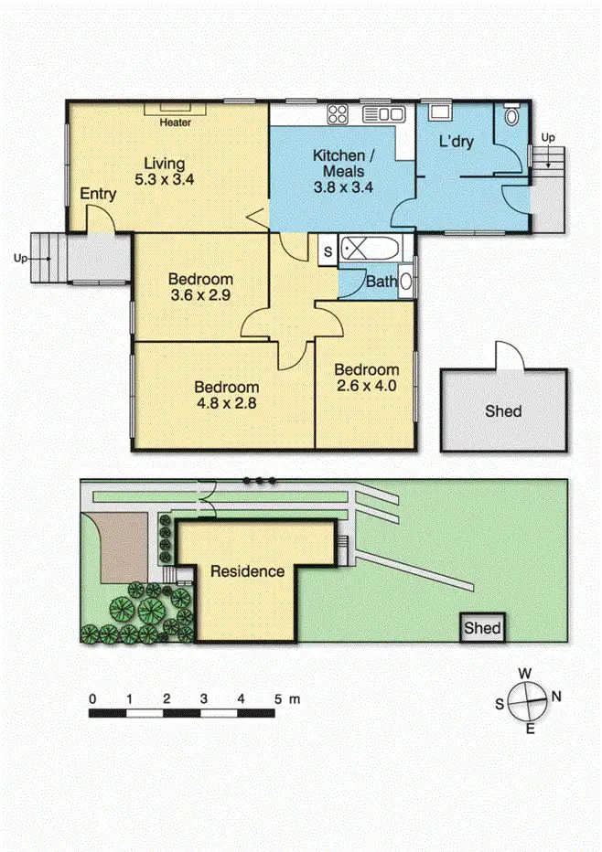 Floorplan of Homely house listing, 4 Collins Street, Heidelberg Heights VIC 3081