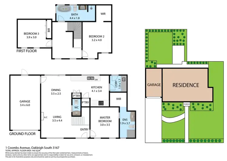 Floorplan of Homely house listing, 1 Coombs Avenue, Oakleigh South VIC 3167