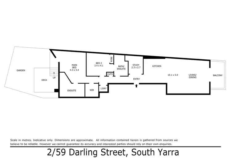 Floorplan of Homely apartment listing, 2/59 Darling Street, South Yarra VIC 3141