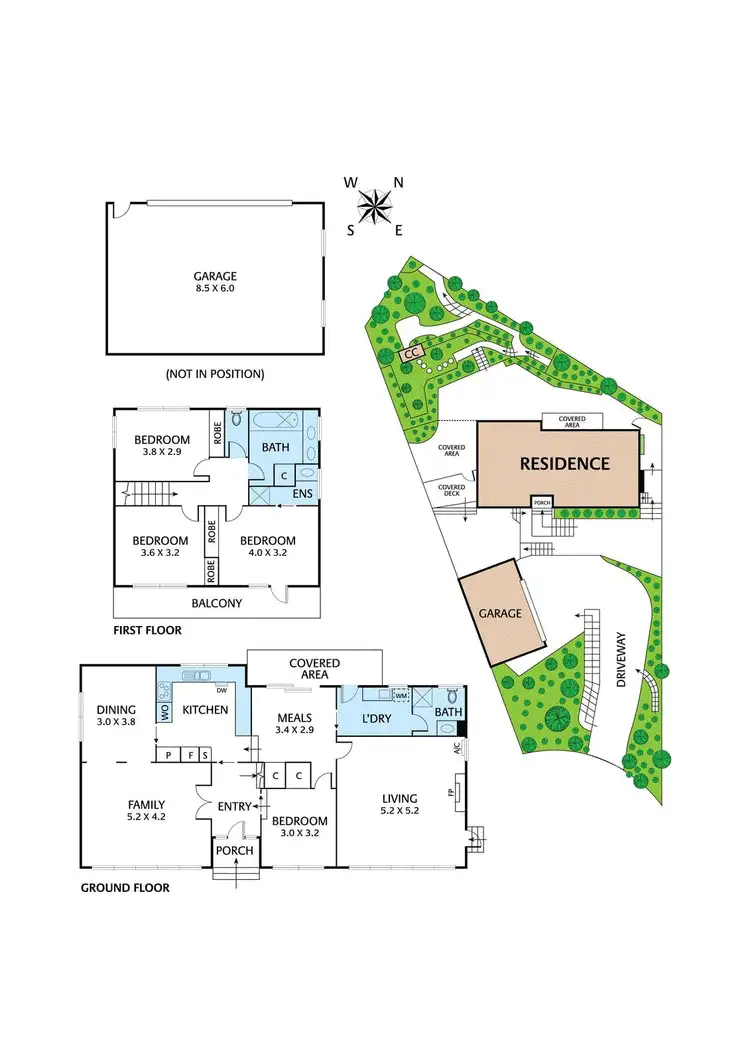 Floorplan of Homely house listing, 5 Keswick Rise, Eltham VIC 3095