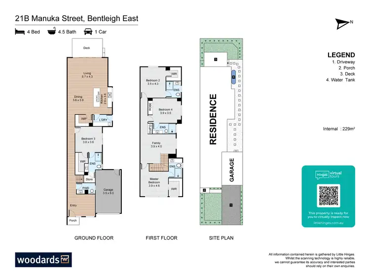 Floorplan of Homely townhouse listing, 21B Manuka Street, Bentleigh East VIC 3165