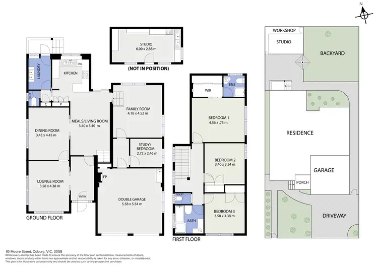 Floorplan of Homely house listing, 85 Moore Street, Coburg VIC 3058