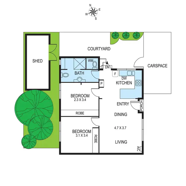 Floorplan of Homely unit listing, 3/21-23 Kinross Street, Hampton East VIC 3188