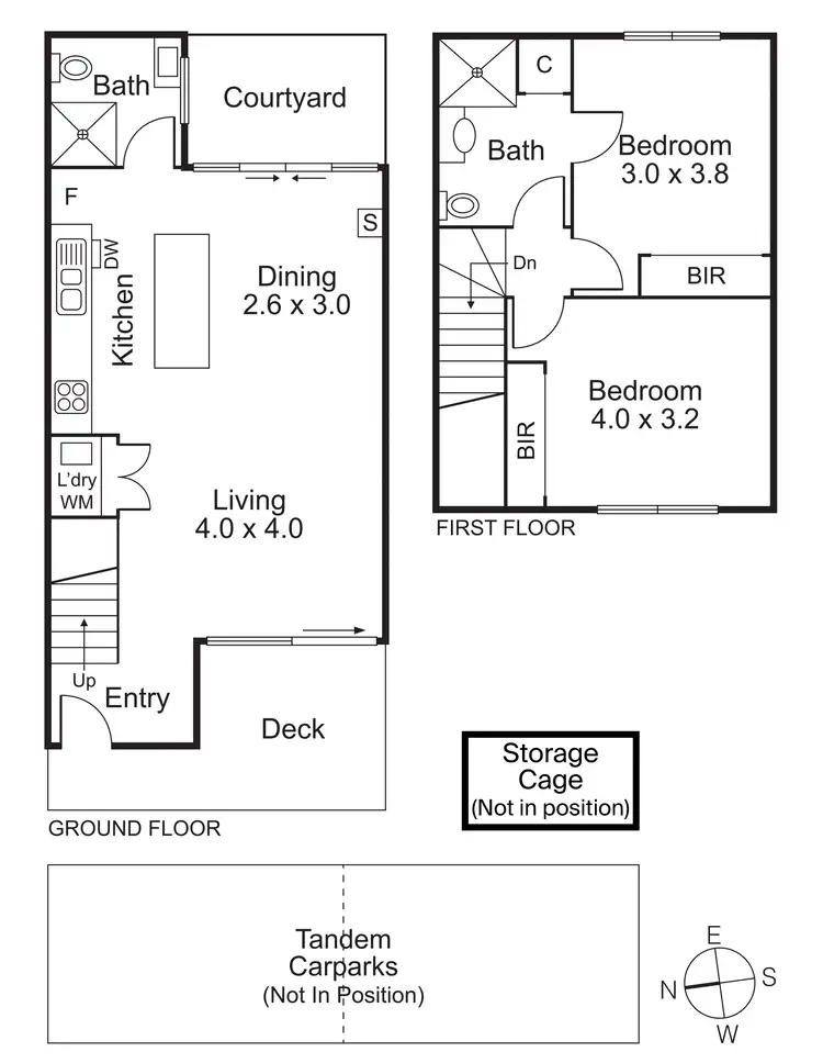 Floorplan of Homely townhouse listing, 3/496 Dandenong Road, Caulfield North VIC 3161