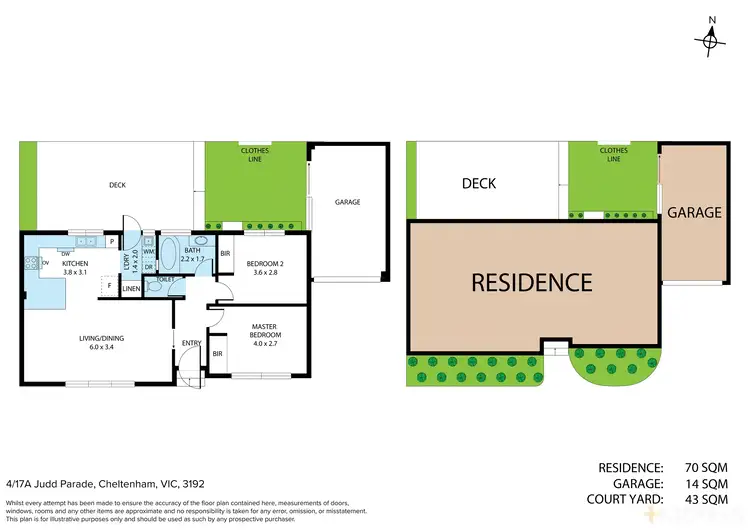 Floorplan of Homely unit listing, 4/17a Judd Parade, Cheltenham VIC 3192