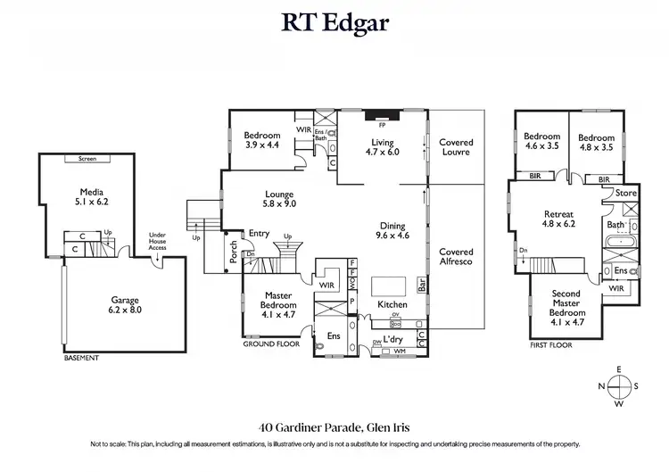 Floorplan of Homely house listing, 40 Gardiner Parade, Glen Iris VIC 3146