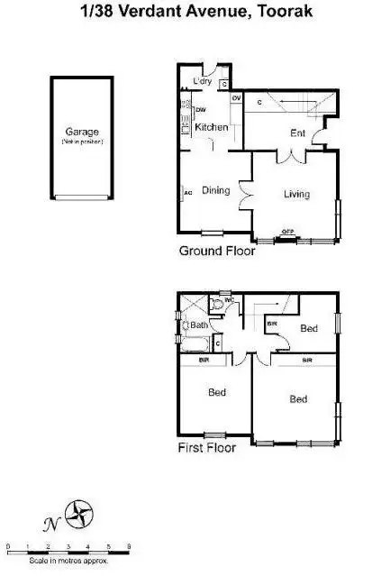 Floorplan of Homely apartment listing, 1/38 Verdant Avenue, Toorak VIC 3142