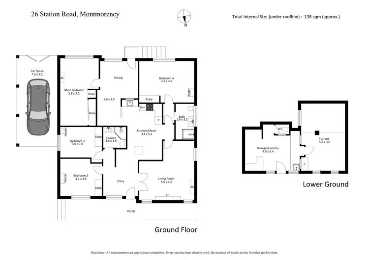 Floorplan of Homely house listing, 26 Station Road, Montmorency VIC 3094