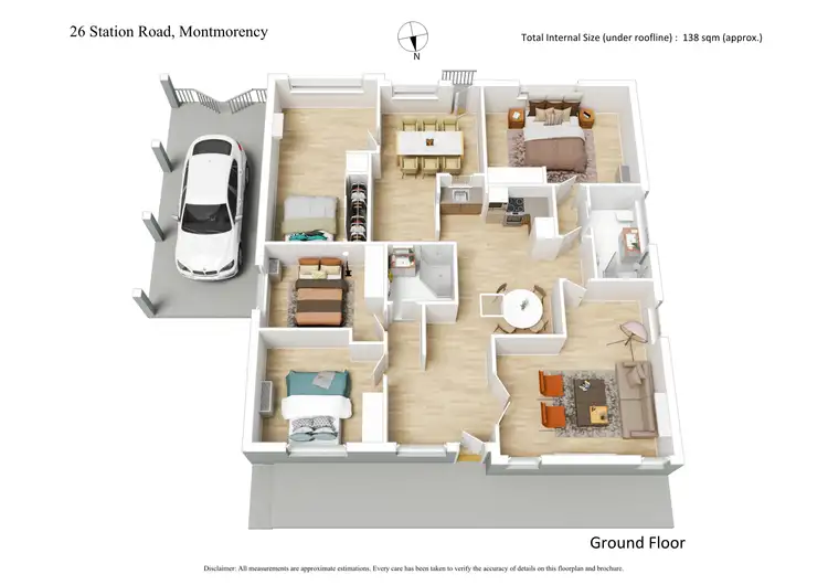 Floorplan of Homely house listing, 26 Station Road, Montmorency VIC 3094