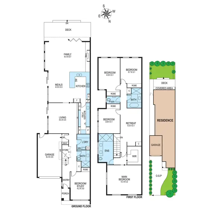Floorplan of Homely townhouse listing, 8b Adrian Street, Bentleigh East VIC 3165