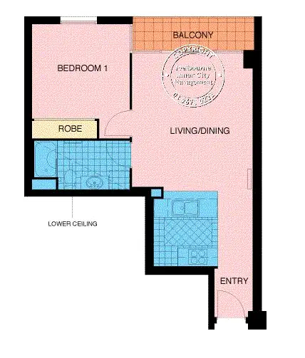 Floorplan of Homely apartment listing, 102/79 Whiteman Street, Southbank VIC 3006