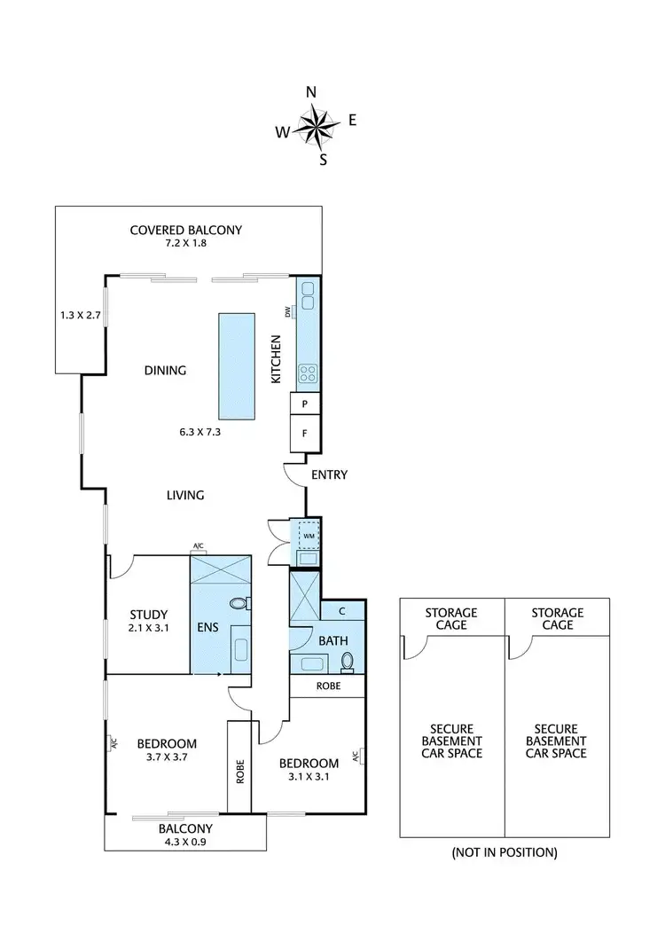 Floorplan of Homely apartment listing, 101/28-34 Boisdale Street, Surrey Hills VIC 3127