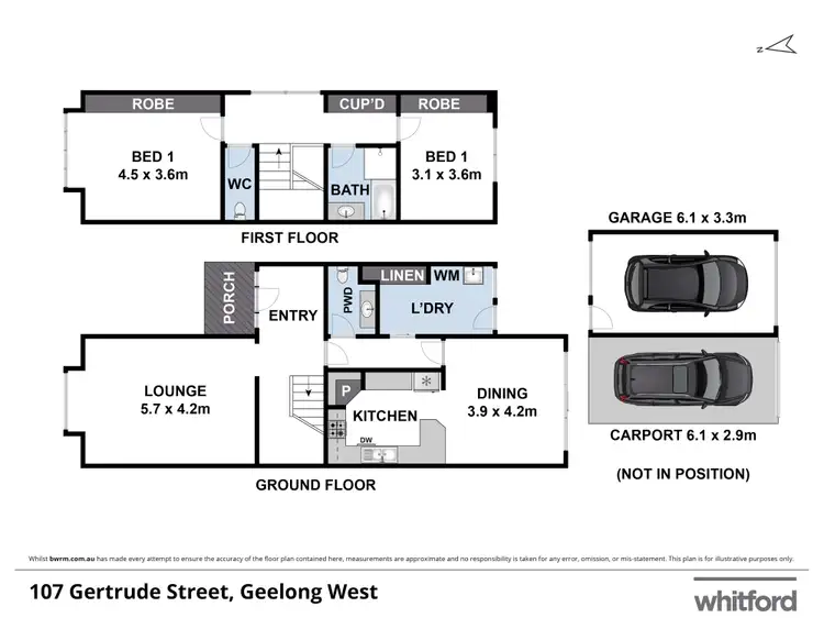 Floorplan of Homely house listing, 107 Gertrude Street, Geelong West VIC 3218