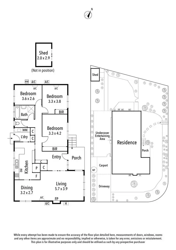 Floorplan of Homely house listing, 2 Yilleen Close, Yallambie VIC 3085