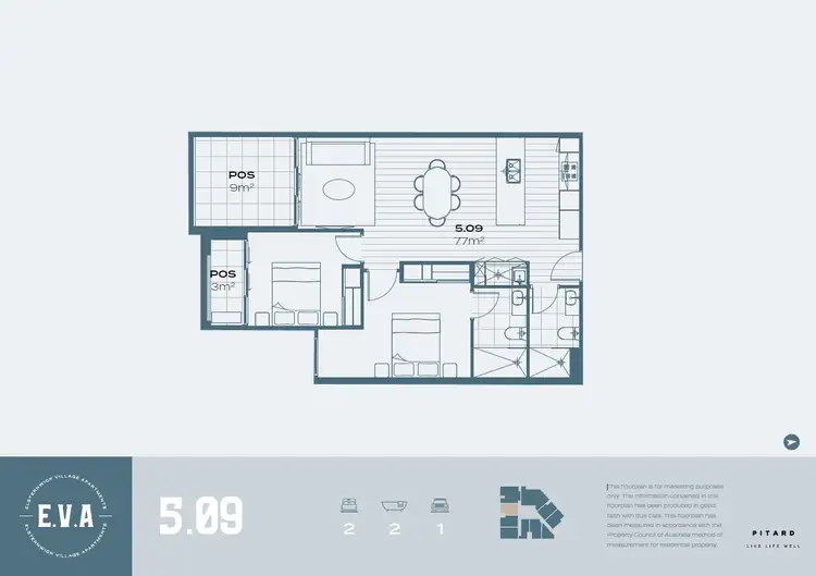 Floorplan of Homely apartment listing, 509/241 Glen Huntly Road, Elsternwick VIC 3185