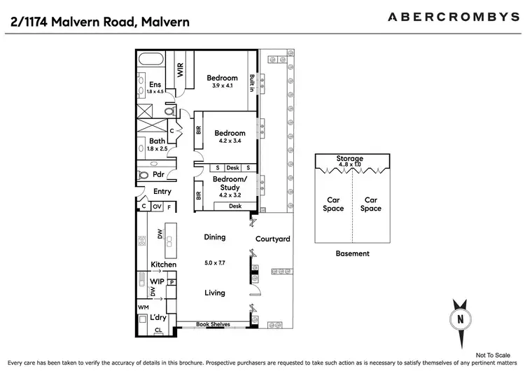 Floorplan of Homely apartment listing, 2/1174 Malvern Road, Malvern VIC 3144