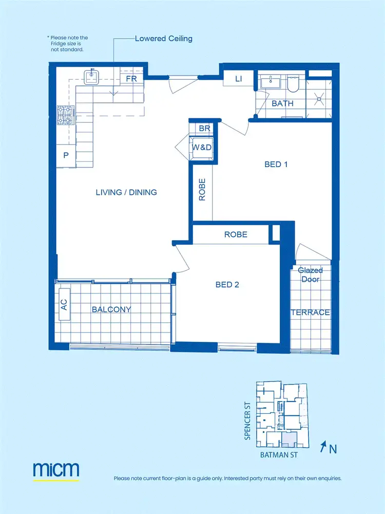 Floorplan of Homely apartment listing, 103/408 Spencer Street, West Melbourne VIC 3003