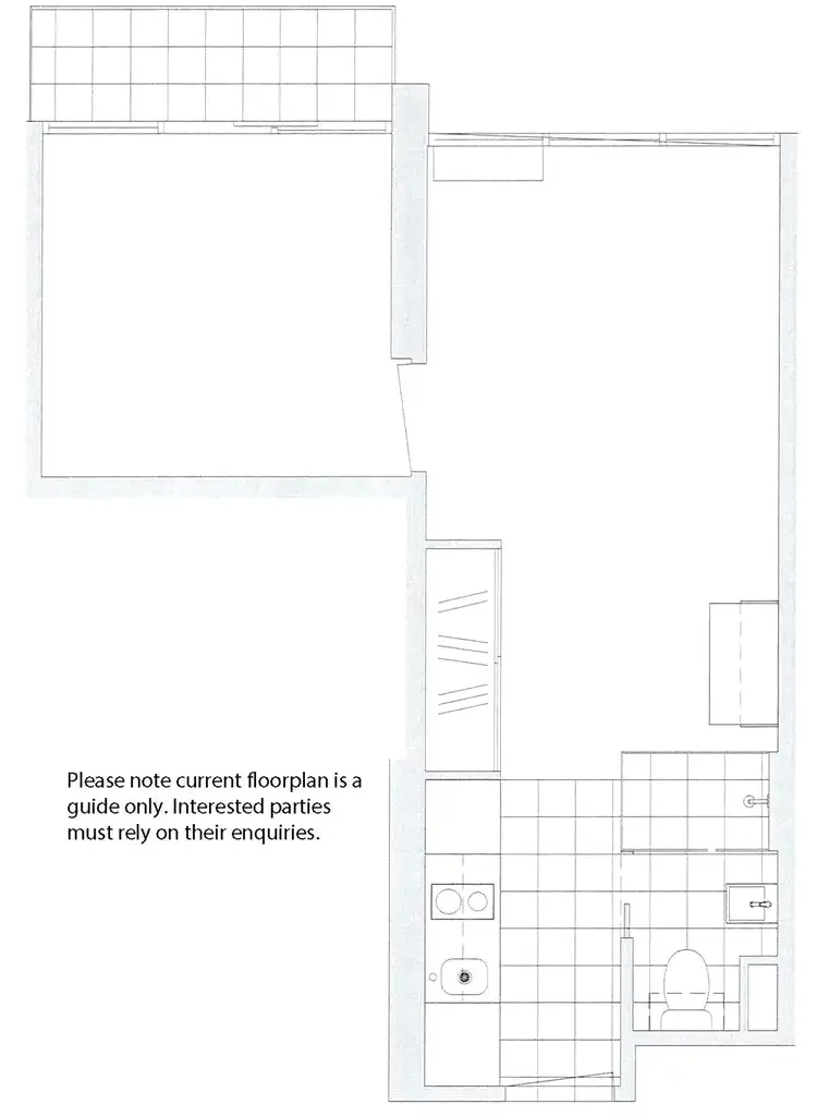 Floorplan of Homely apartment listing, 2008/181 ABeckett Street, Melbourne VIC 3000