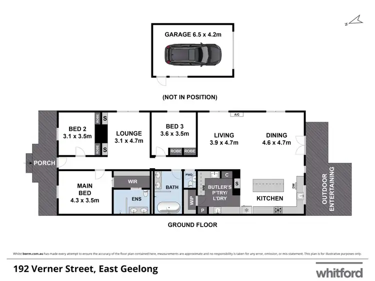 Floorplan of Homely house listing, 192 Verner Street, East Geelong VIC 3219