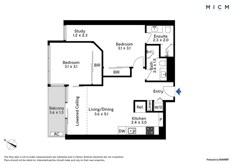 Floorplan of Homely apartment listing, 1108/60 Kavanagh Street, Southbank VIC 3006