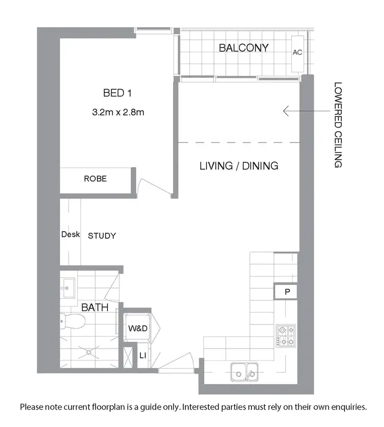 Floorplan of Homely apartment listing, 1607/60 Kavanagh Street, Southbank VIC 3006