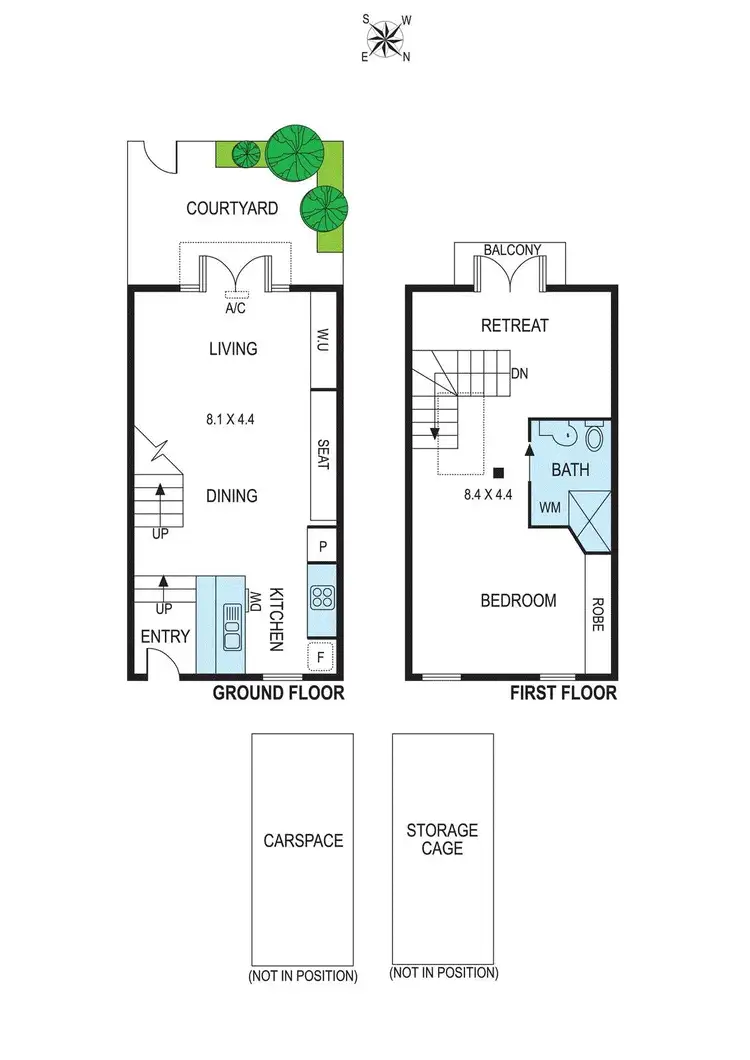 Floorplan of Homely townhouse listing, 249 Rouse Street, Port Melbourne VIC 3207
