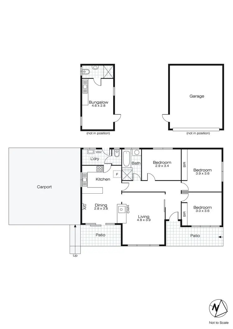 Floorplan of Homely house listing, 14 Camp Parade, Clunes VIC 3370