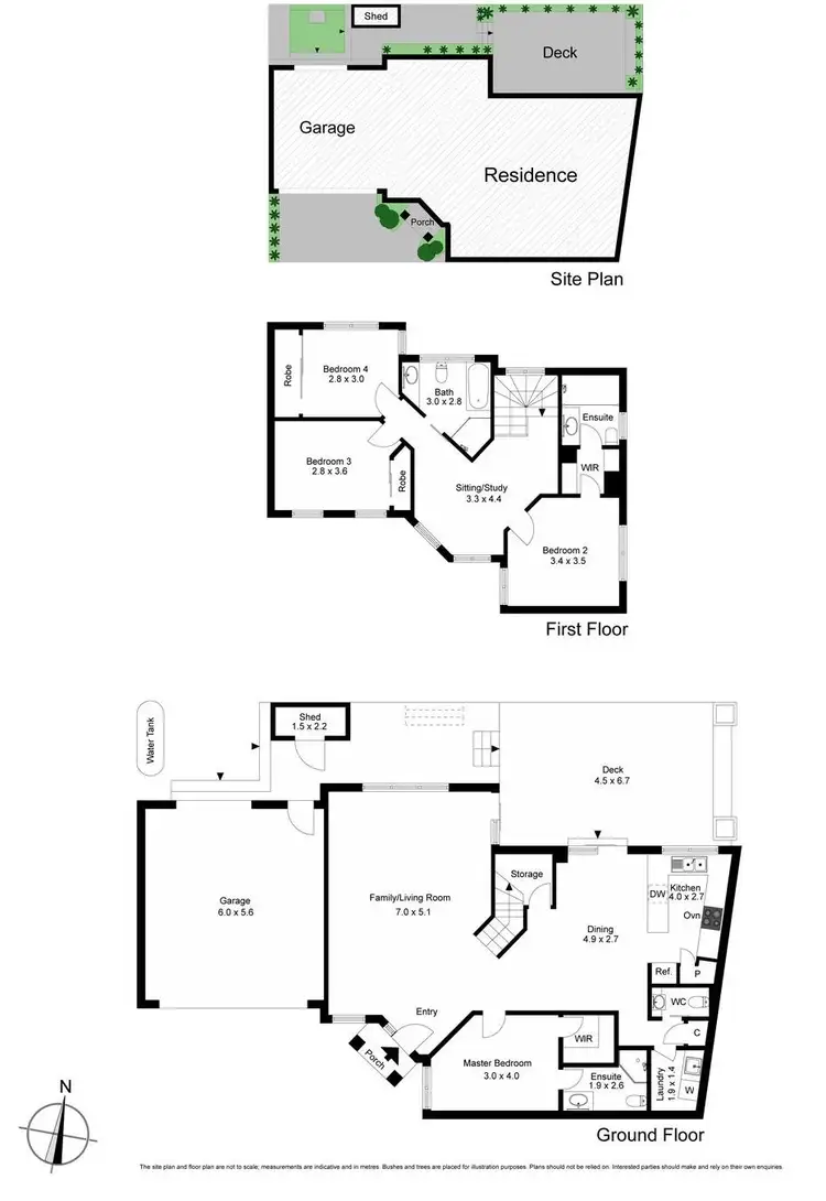Floorplan of Homely townhouse listing, 2/19 Warrina Street, Chadstone VIC 3148