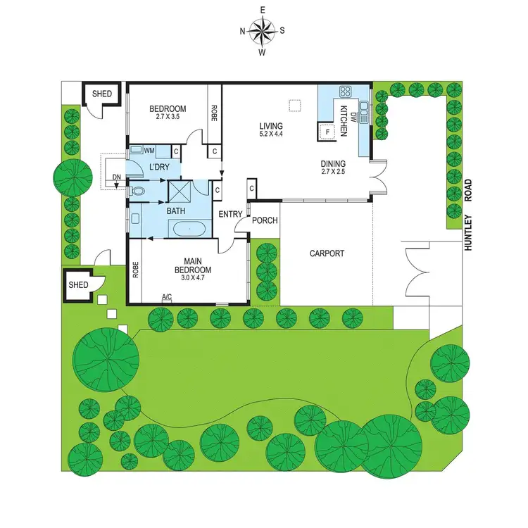 Floorplan of Homely unit listing, 1/68 Thomas Street, Brighton East VIC 3187