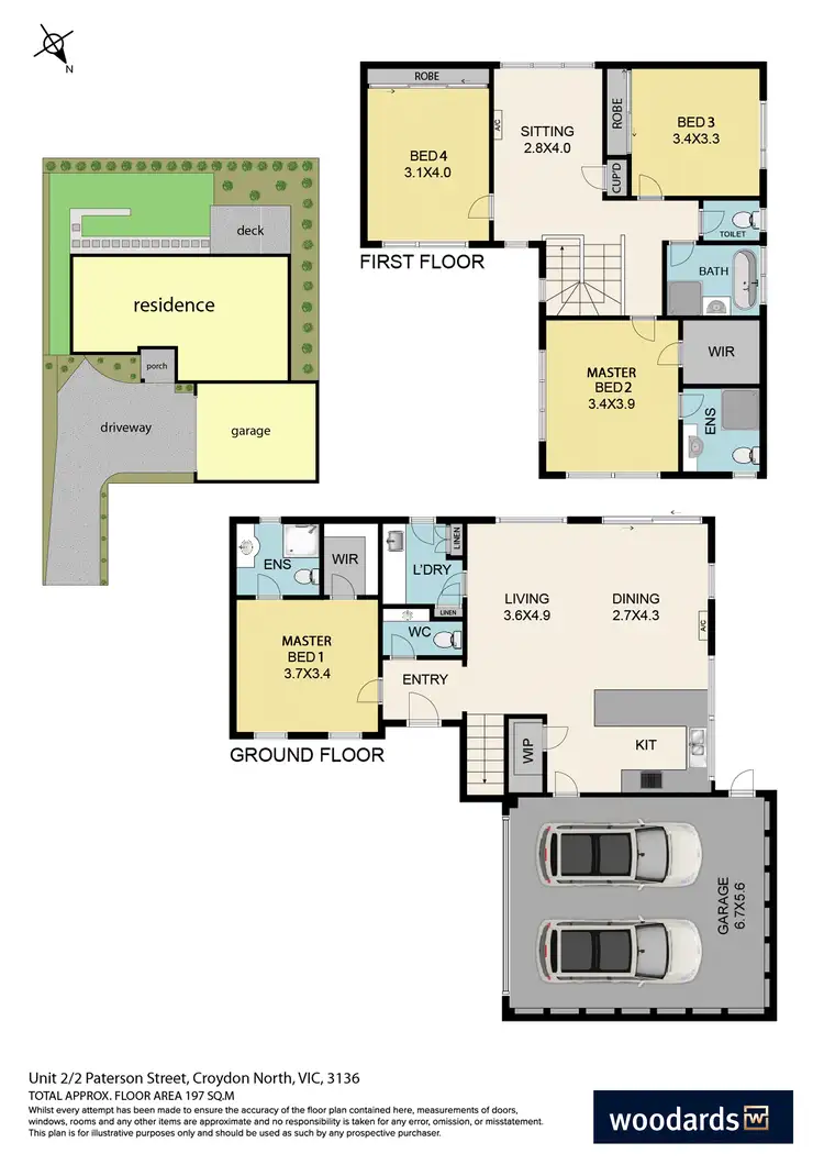 Floorplan of Homely townhouse listing, 2/2 Paterson Street, Croydon North VIC 3136