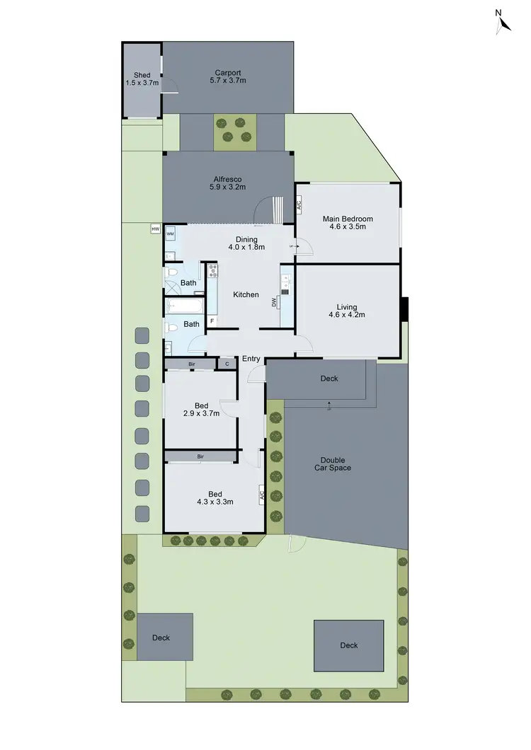 Floorplan of Homely unit listing, 1/13 Boyd Avenue, Oakleigh East VIC 3166