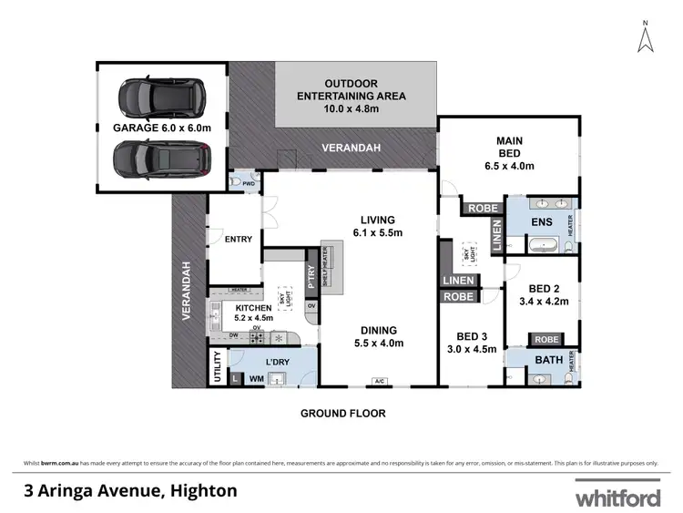Floorplan of Homely house listing, 3 Aringa Avenue, Highton VIC 3216